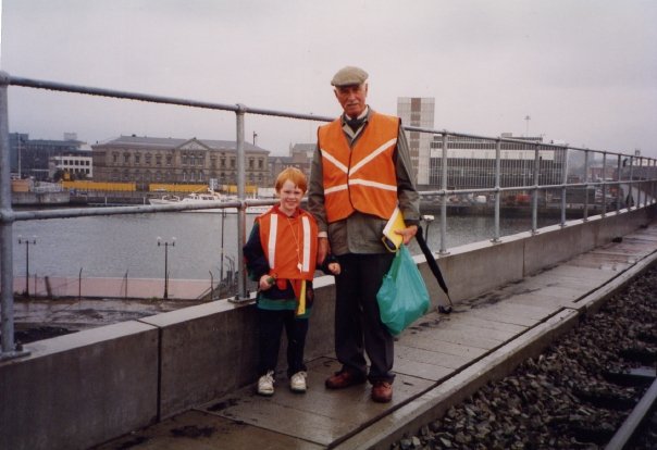 My granda and I on the Dargan Bridge